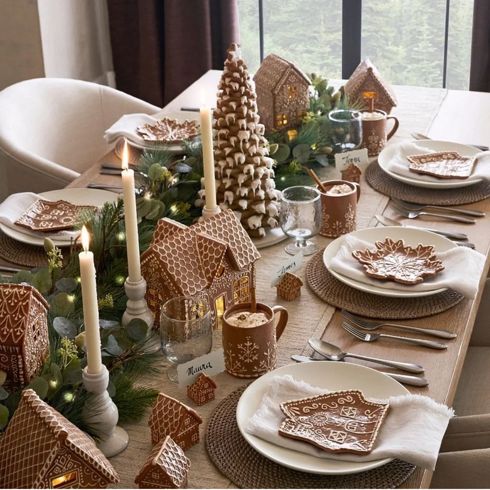 Pottery Barn Gingerbread House Stoneware New With Tag